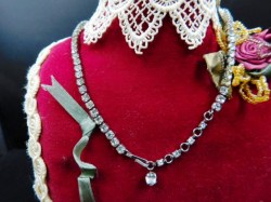 sherman clear intricate necklace view